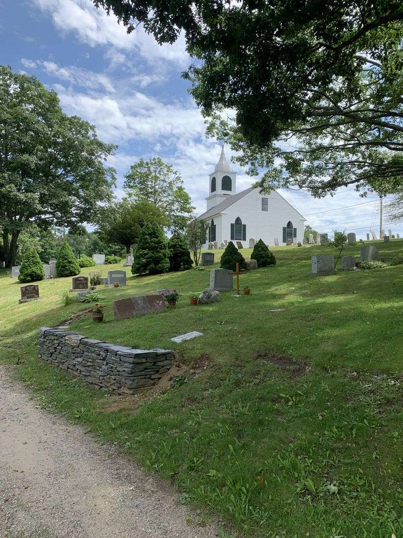 Spurwink Church's Harvest Backdrop