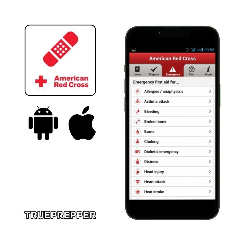 First-aid app with offline instructions