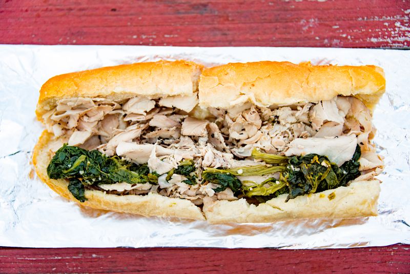 Broccoli rabe vs. spinach—what’s on the sandwich?