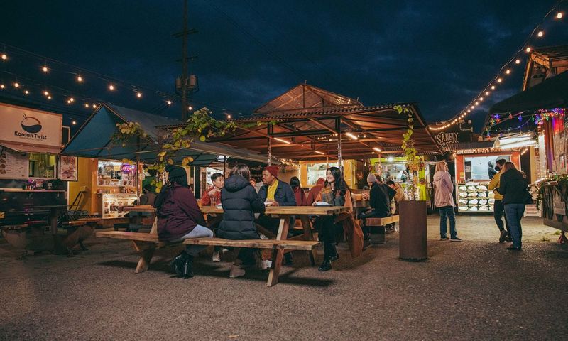 Massive Food Cart Density Creates Ultimate Convenience