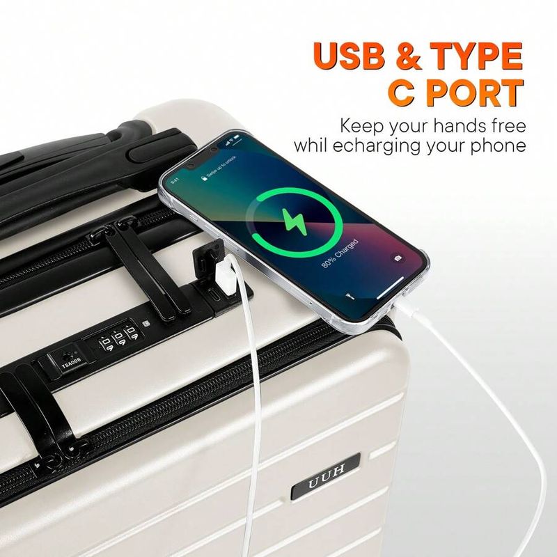 UUH Smart Luggage Sets (3-Piece)