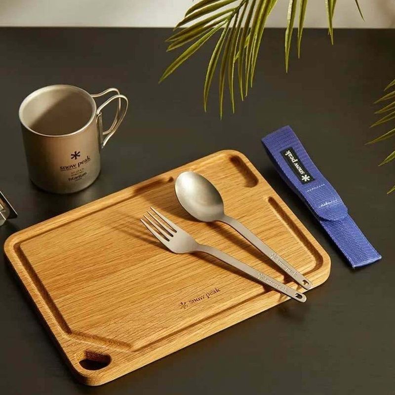 Snow Peak Titanium Fork & Spoon Set