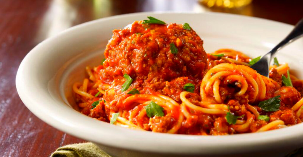 17 Restaurant Chains That Serve The Best Spaghetti & Meatballs In U.S.
