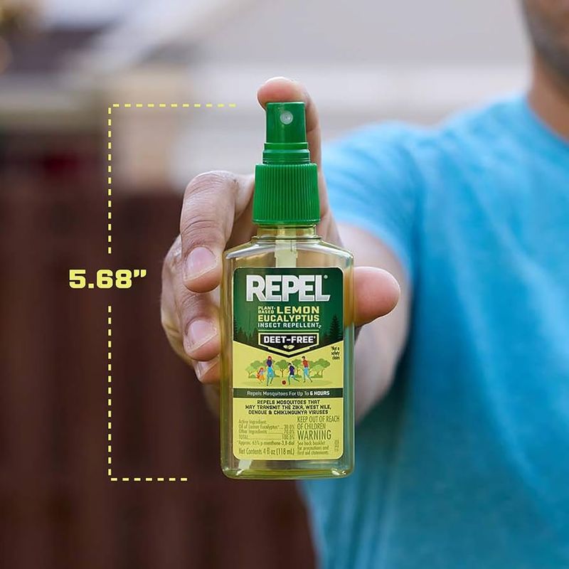 Repel Lemon Eucalyptus (OLE/PMD, DEET-free) — plant-based option that's actually proven