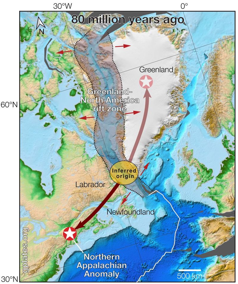 Revising Its Origin: Greenland Rift, Not Africa