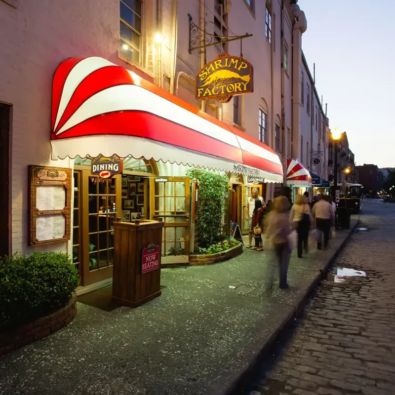 The Shrimp Factory (Savannah) — River Street time capsule with coastal classics.
