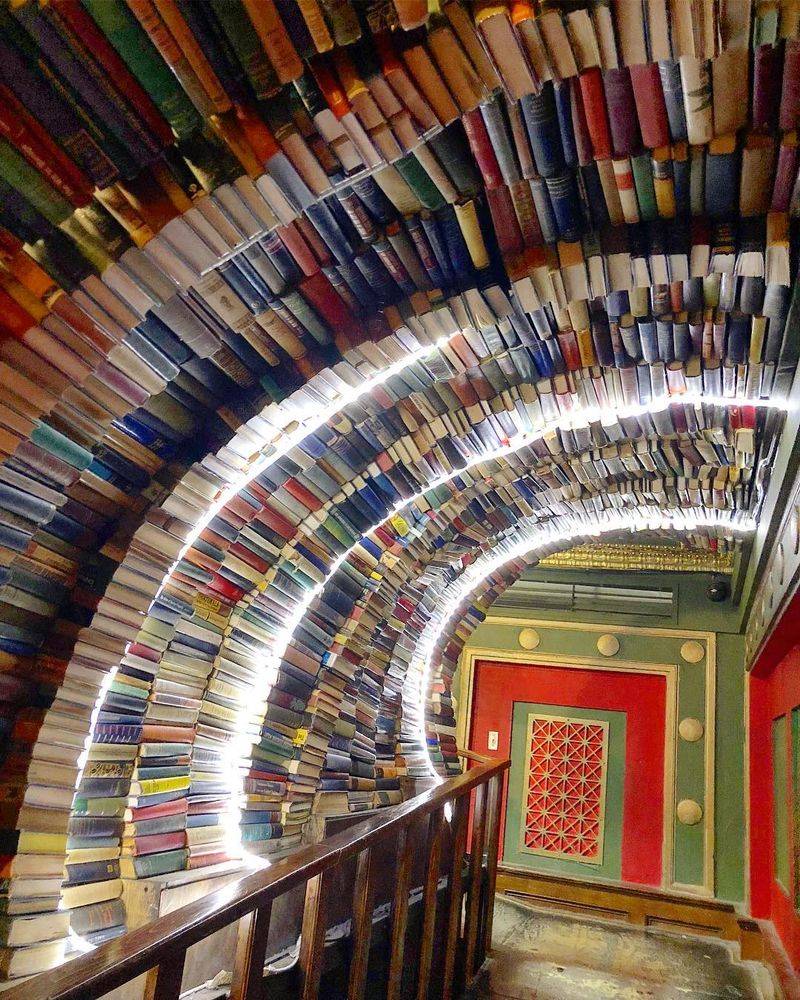Walk Through a Tunnel Made Entirely of Books