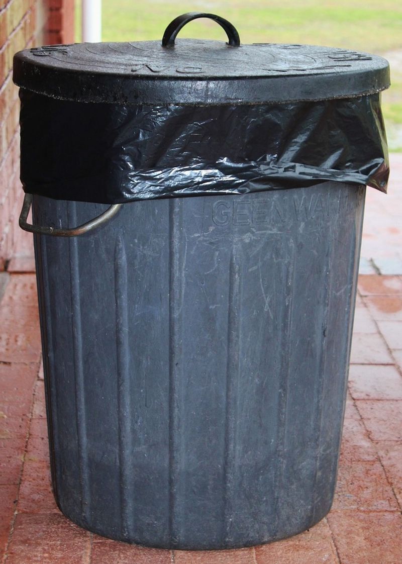 Taking out trash—sometimes to a backyard incinerator or burn barrel