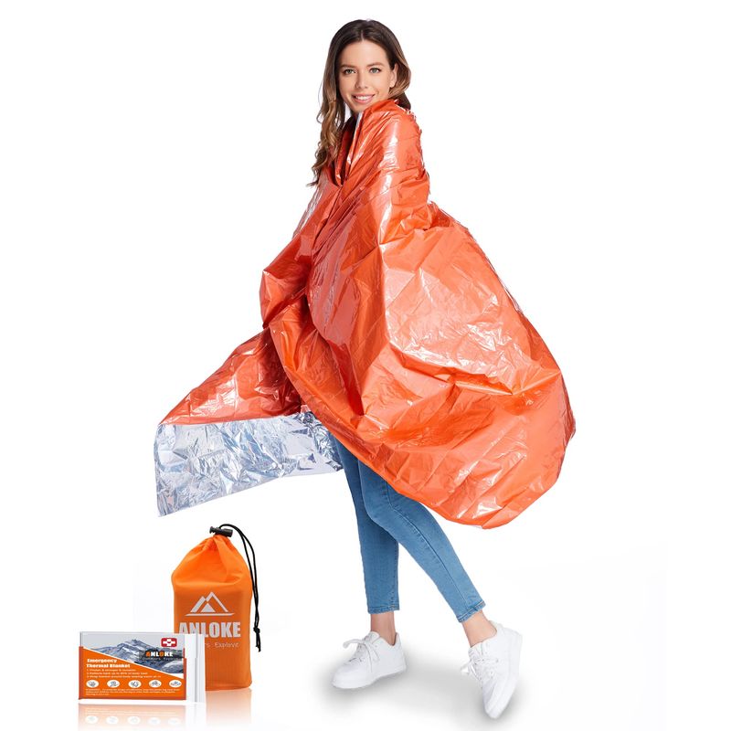 ANLOKE Emergency Blankets Mylar Thermal Blanket