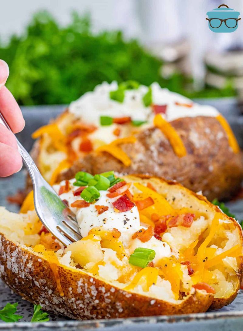 Chili Cheese Baked Potato