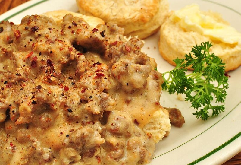 Biscuit with Sausage Gravy
