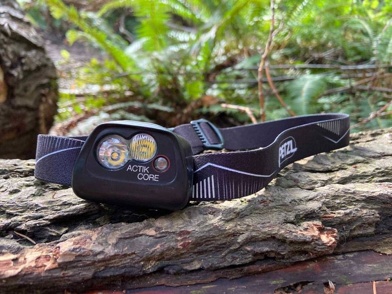 Best rechargeable headlamp (with AAA backup): Petzl Actik Core