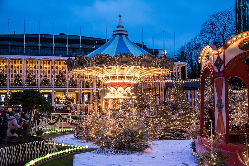 Copenhagen, Denmark — Tivoli Gardens Christmas