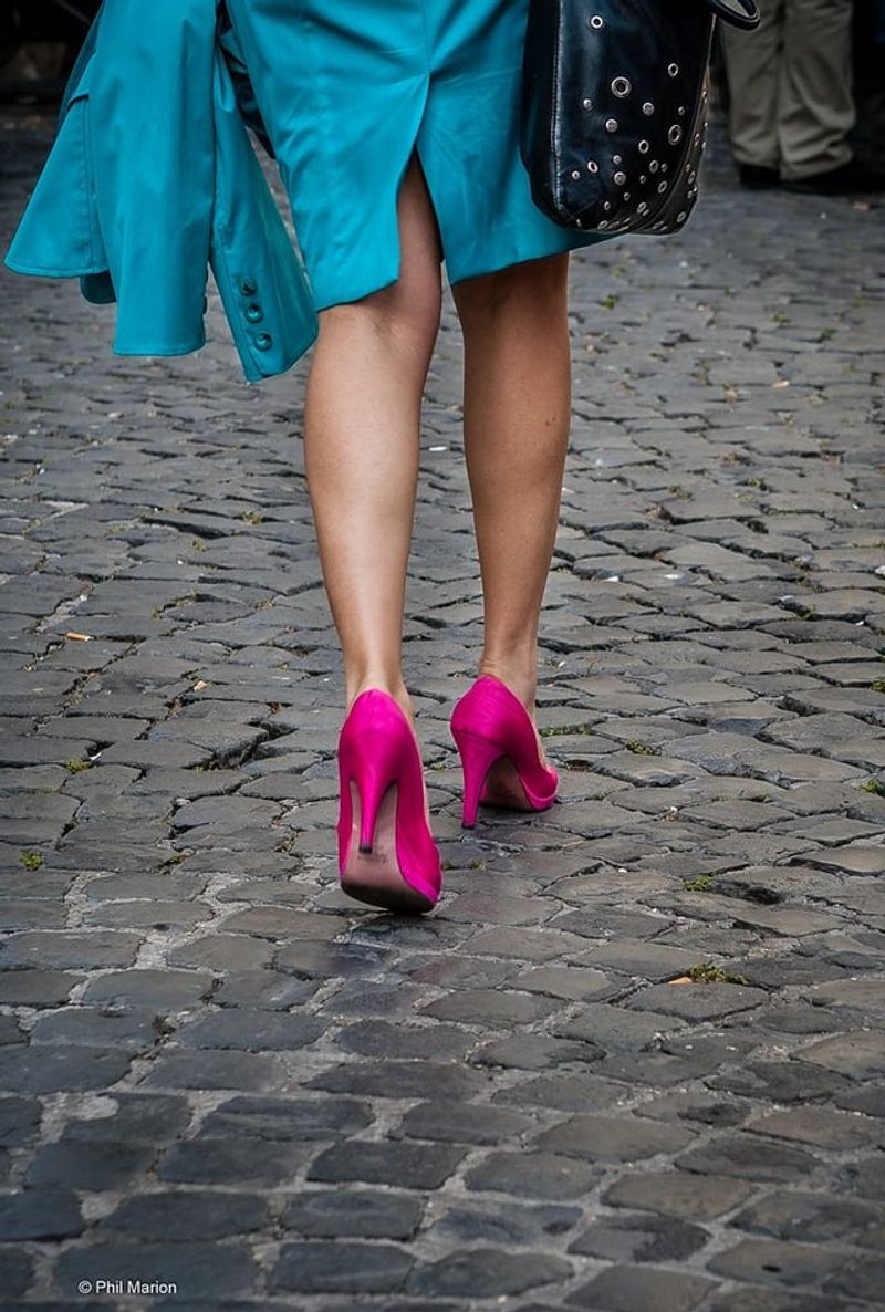 High Stiletto Heels and Fragile Footwear