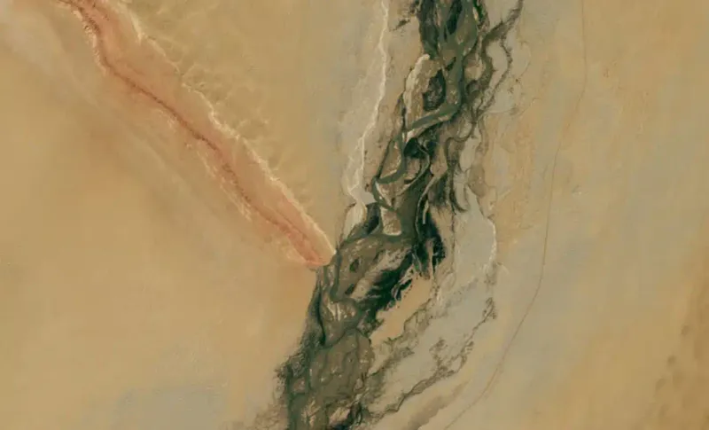 The Bold Ridge in the Heart of the Desert