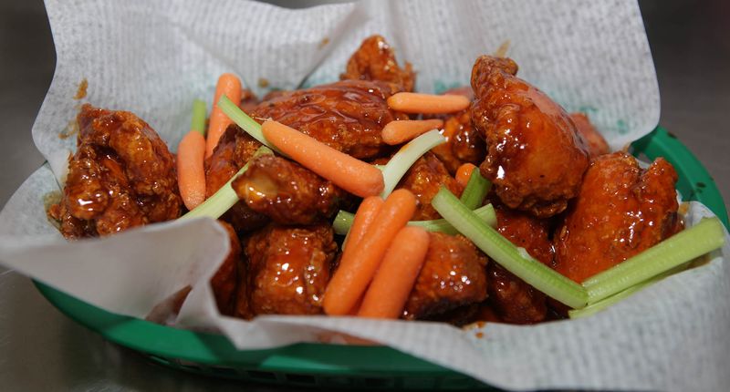 Hackett Hot Wings — 17 house sauces