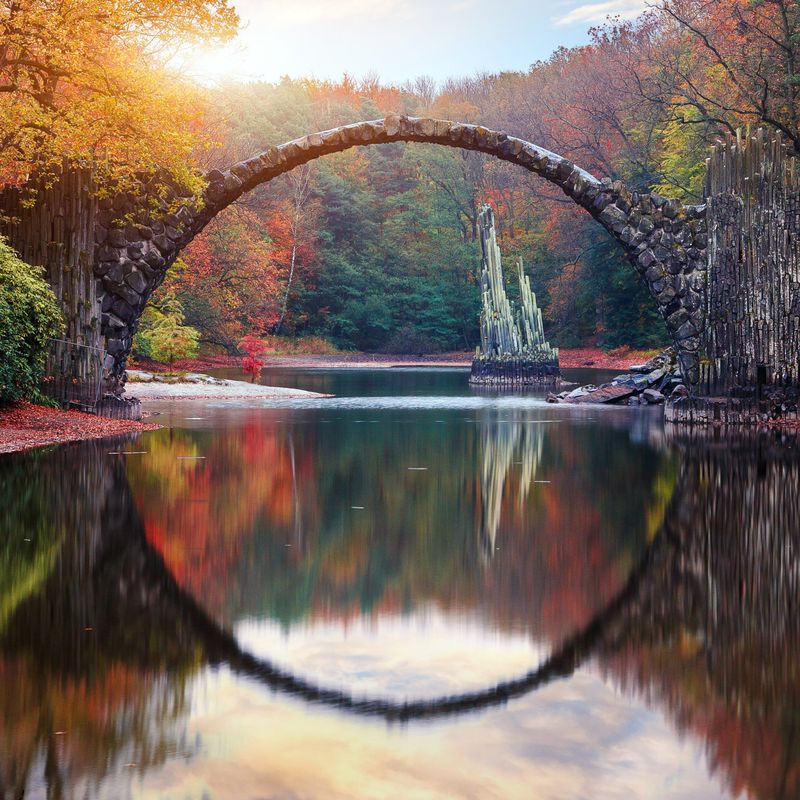 Rakotzbrücke (Devil's Bridge), Kromlau, Germany