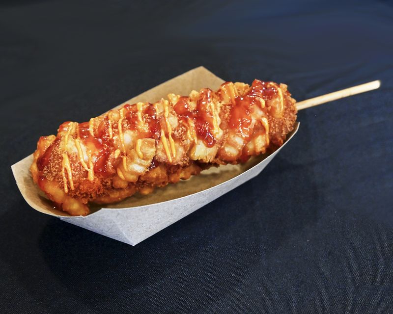 Bacon-Wrapped Corn Dogs: Because Why Not?