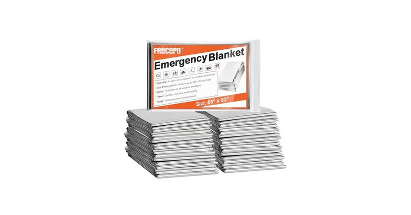 Frocopo 6-Pack Emergency Mylar Blanket
