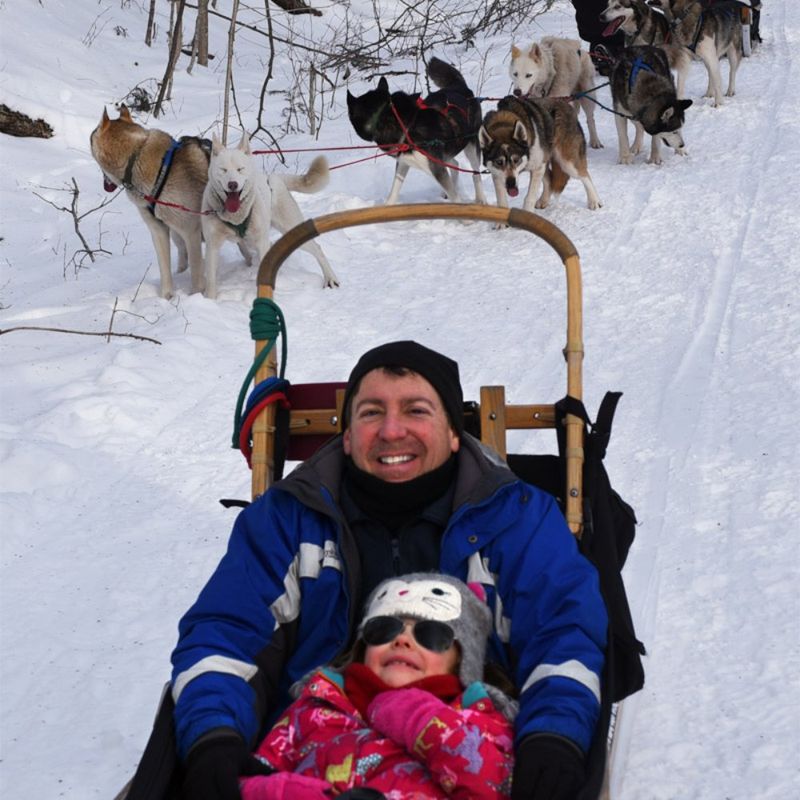 Book something truly wintery: dog sledding, ice climbing or sleigh rides