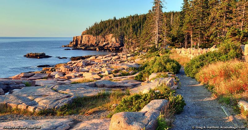 Ocean Path — Acadia National Park, Maine (up to 4.4 miles round trip, mixed paved/gravel)