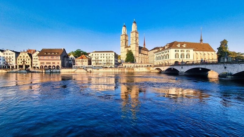 Zurich, Switzerland — Limmatquai (Limmat)