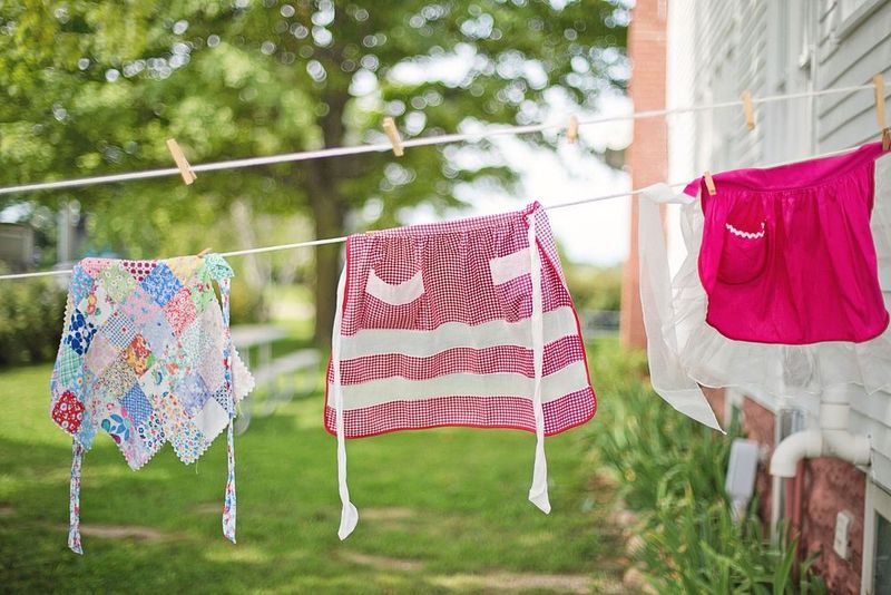 Hanging loads on the clothesline (and racing the rain)
