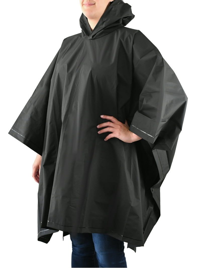Totes Unisex Rain Poncho with Hood