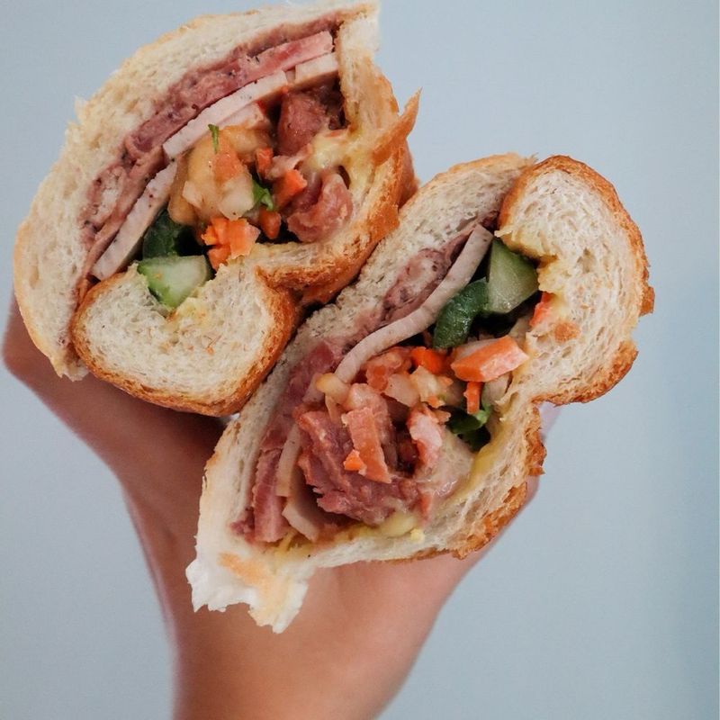 Jerk Chicken Bánh Mì on Buford Highway
