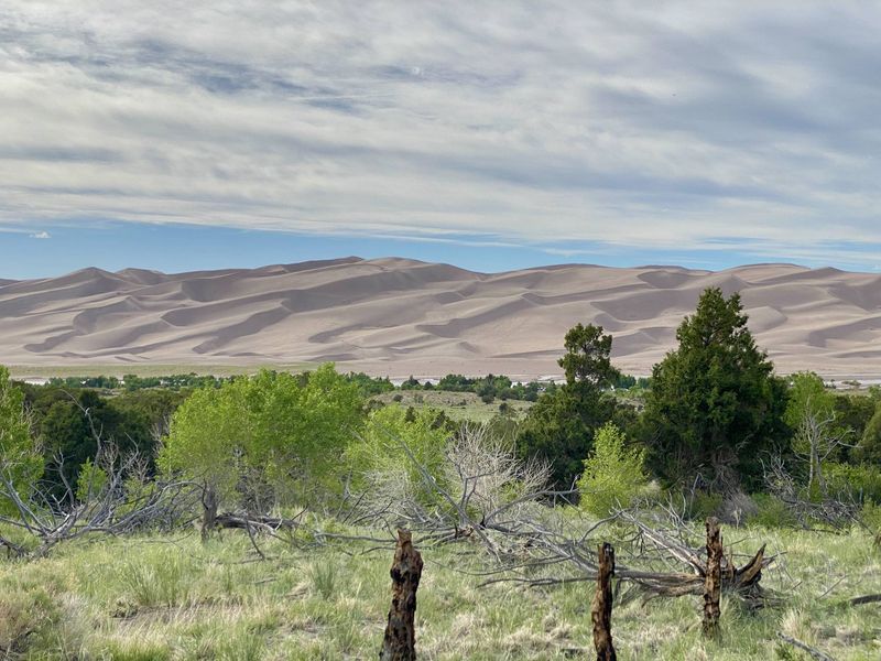 Mosca Pass Trail and Mountain-Edge Vistas