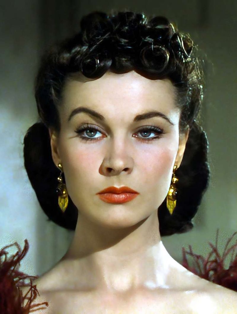 Vivien Leigh — Porcelain features with steel underneath—two Best Actress Oscars for Gone with the Wind and A Streetcar Named Desire.