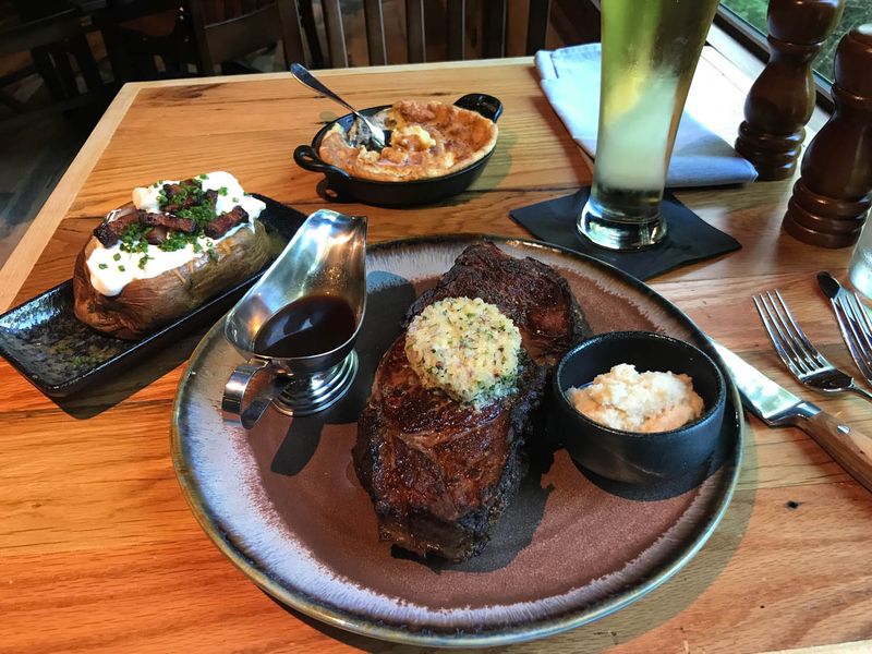 The menu changes—steak stays the star