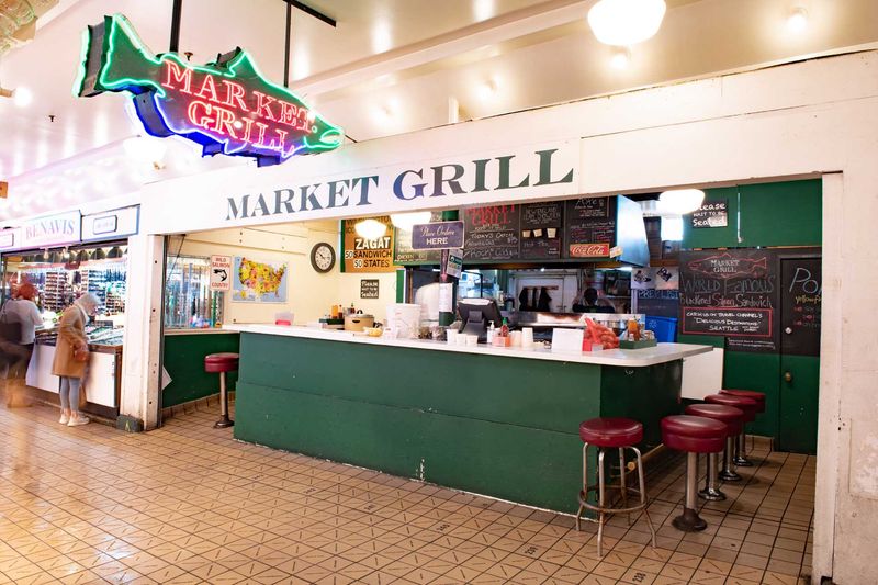 Market Grill (Pike Place Market) — legendary grilled fish sandwiches