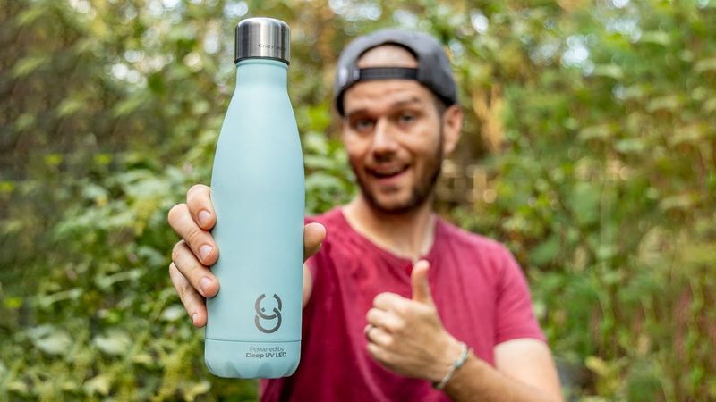 CrazyCap 2.0 UV Water Purifier Bottle
