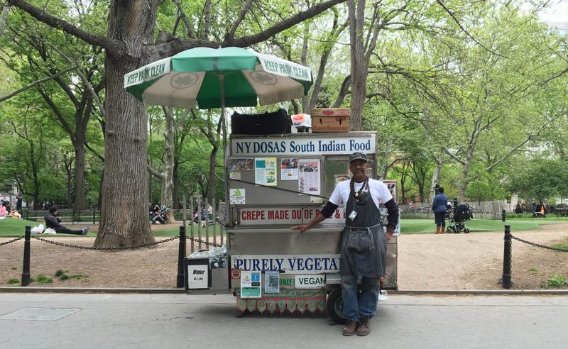 NY Dosas (Vegan South Indian cart) — Washington Square Park