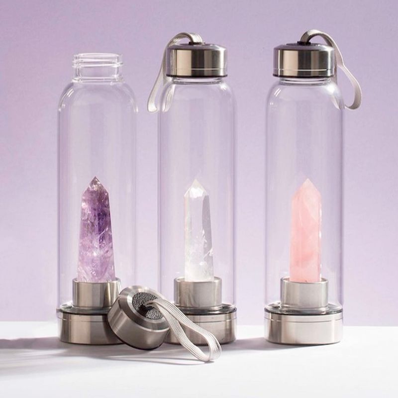 Crystal-Infused Water Bottle