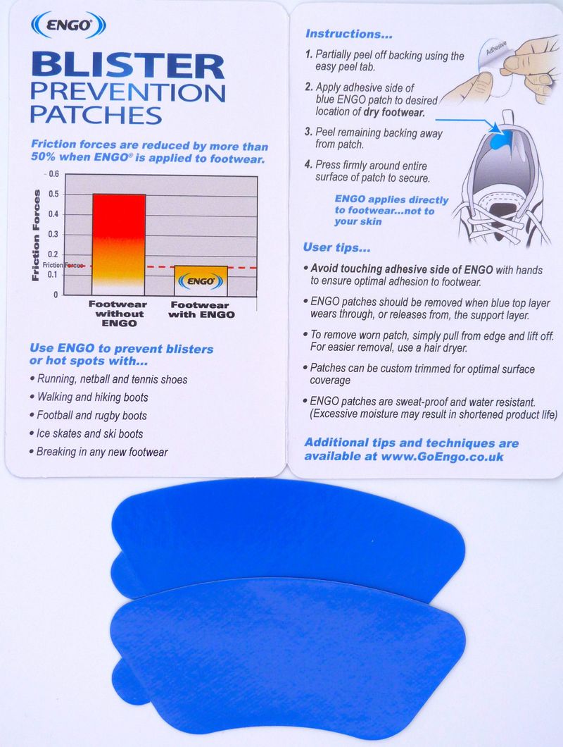 ENGO Blister Prevention Patches (Stick to the Shoe)