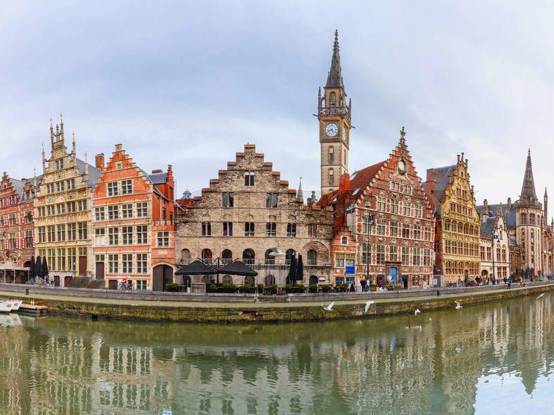 Ghent, Belgium — Graslei & Korenlei (Leie)
