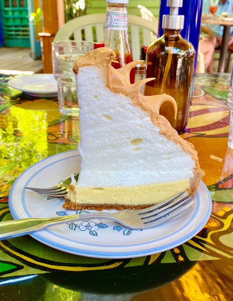 Key lime pie at Blue Heaven (Key West, FL)