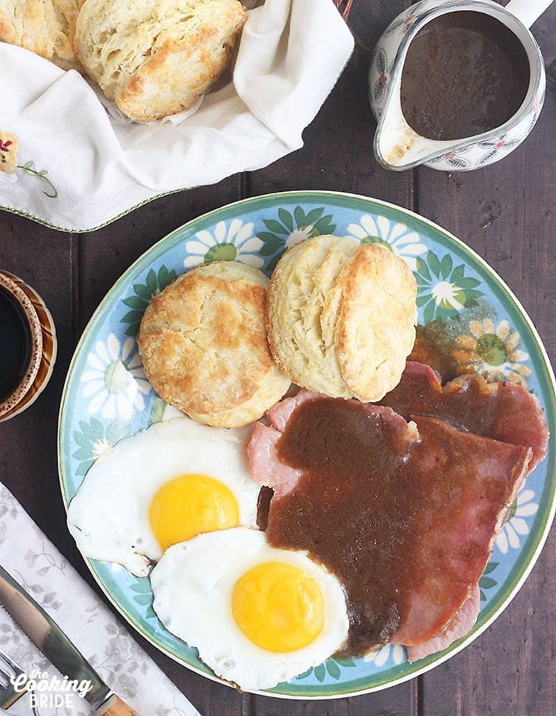 Country Ham with Red-Eye Gravy