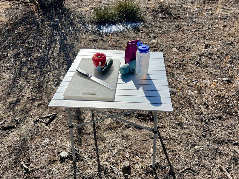 Coleman Compact Roll Top Aluminum Table