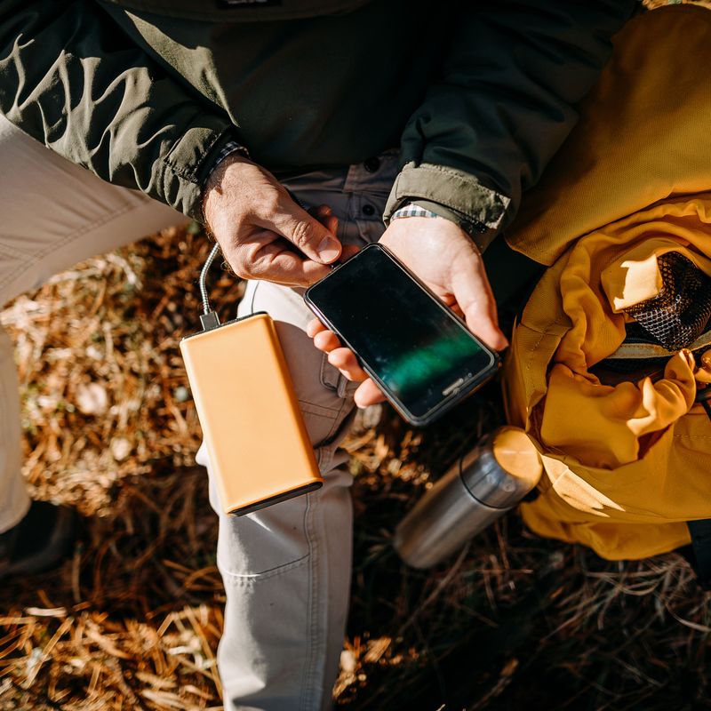 Communication & power (charged phone + battery bank)