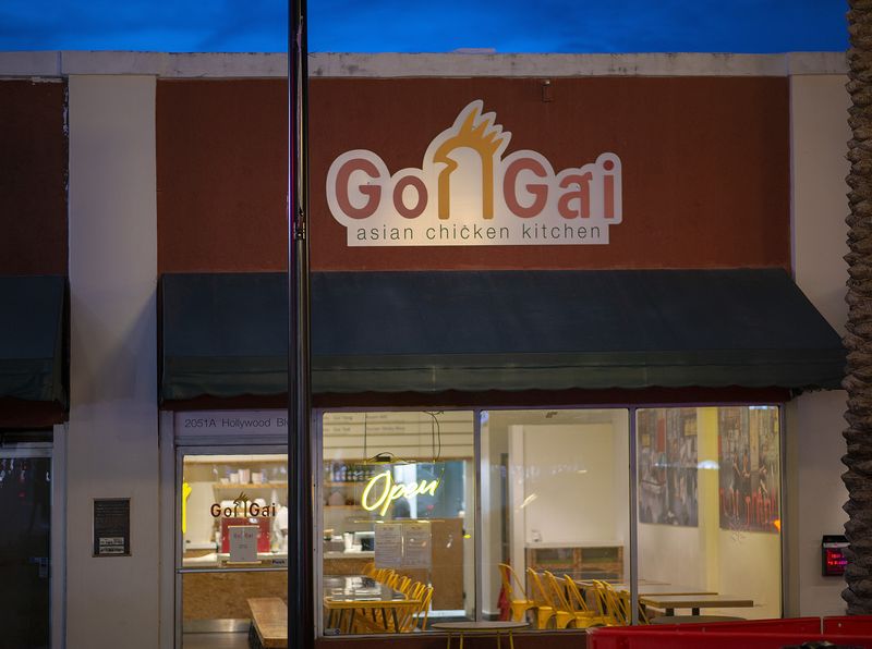 Go Gai — Casual Thai street-food staples (Bangkok hot chicken sandwiches, khao soi) on Hollywood Blvd