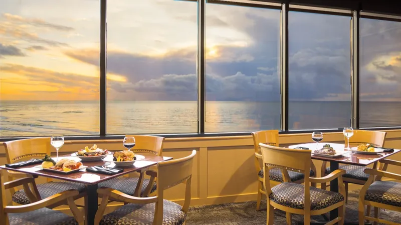 Dining at Fathoms Restaurant & Bar