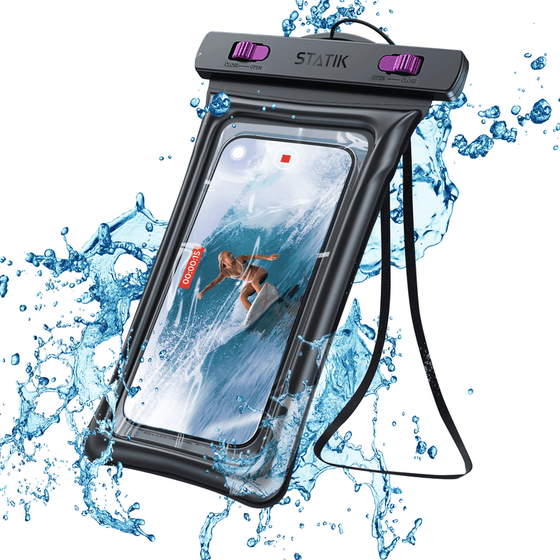 Waterproof phone and map pouch rated IPX8