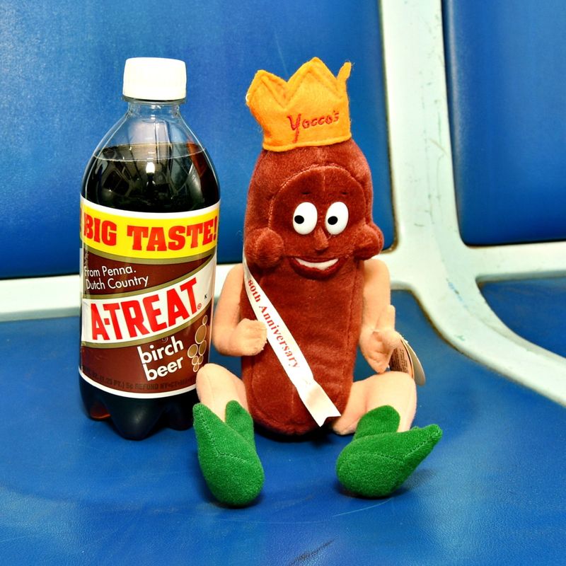 A-Treat birch beer (and chocolate milk!) for the classic pairing