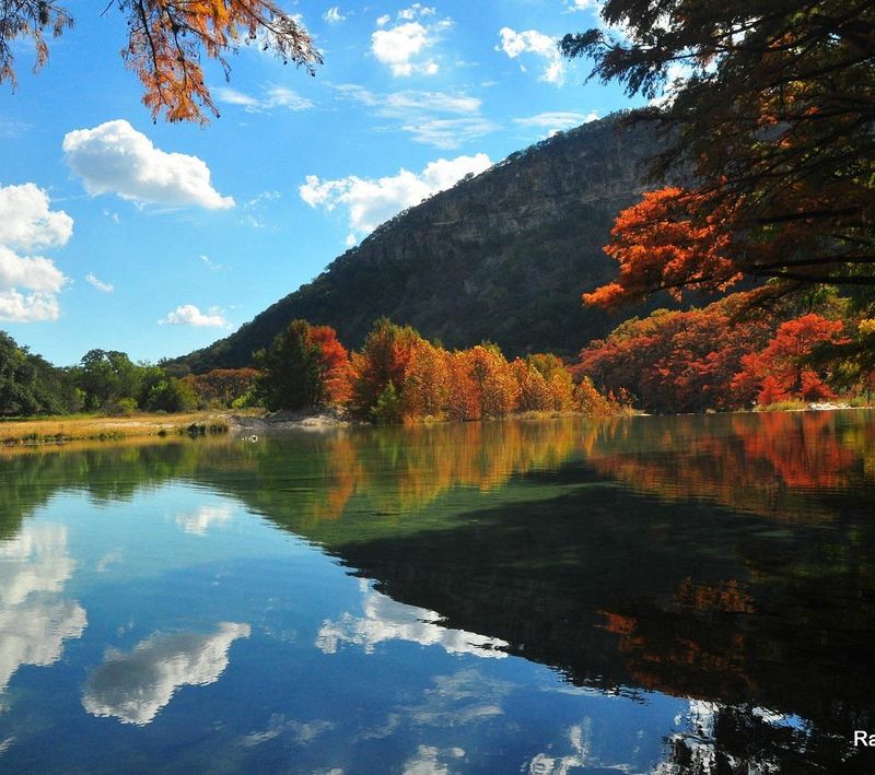 Old Baldy/Bridges Loop, Garner State Park (TX) — Cypress flares over the Frio