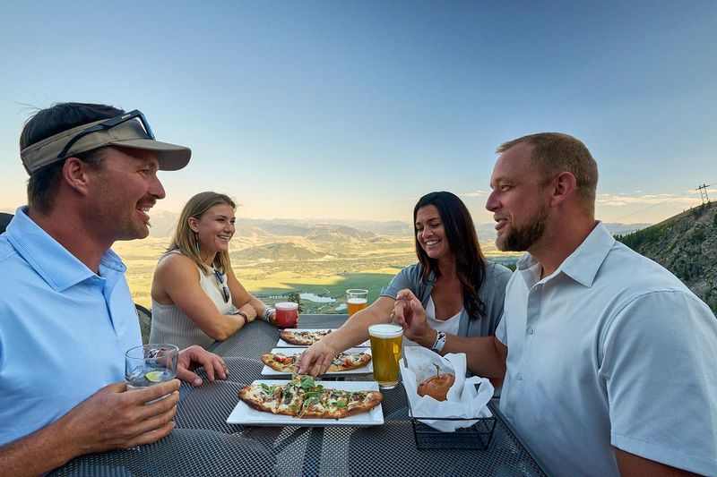 The Deck at Piste (JHMR) — open-air happy-hour legend with the best valley view
