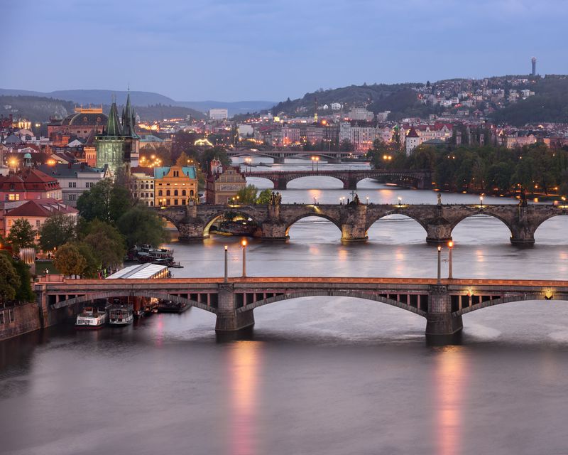 Prague, Czechia — Vltava by Charles Bridge