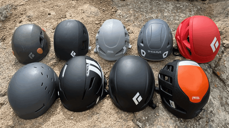A climbing helmet for scramble-prone routes